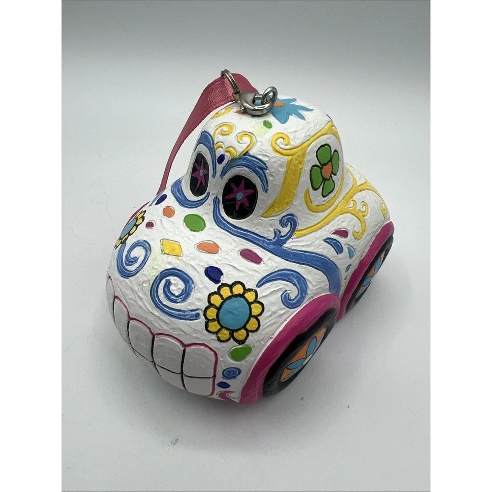 Disney Pixar CARS LAND RESIN Ornament Sugar Skull Day‎ of the Dead Car NEW
